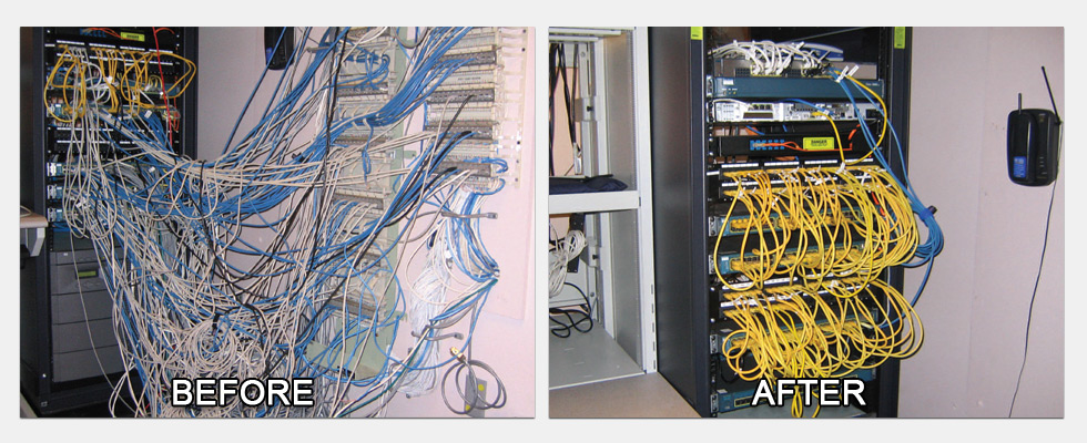 Cabling Before and After